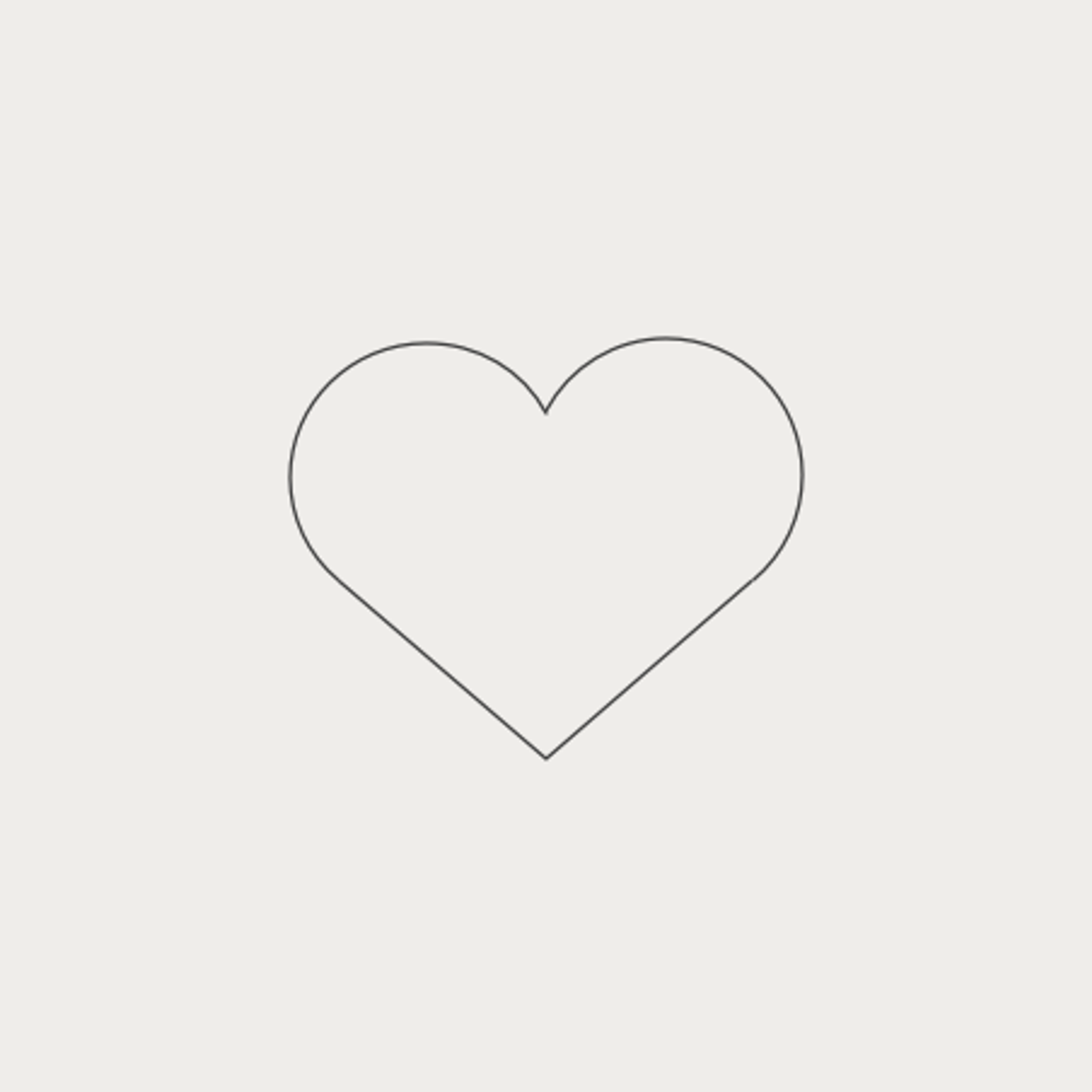 Umriss eines Herzens, symbolisch für Wohlbefinden, ideal für Gastfreundschaft und emotionale Verbundenheit im Hotelkontext.
