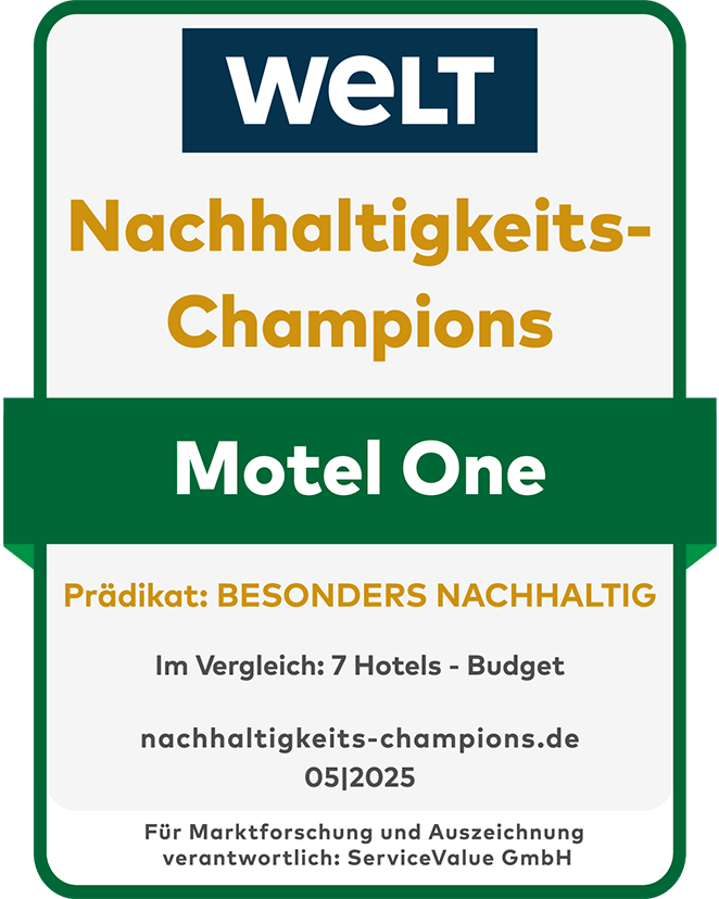 Nachhaltigkeits-Champions Award Motel One 2025