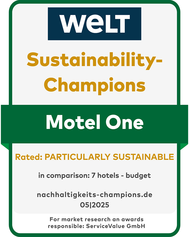 Sustainability Champion Award Motel One 2025