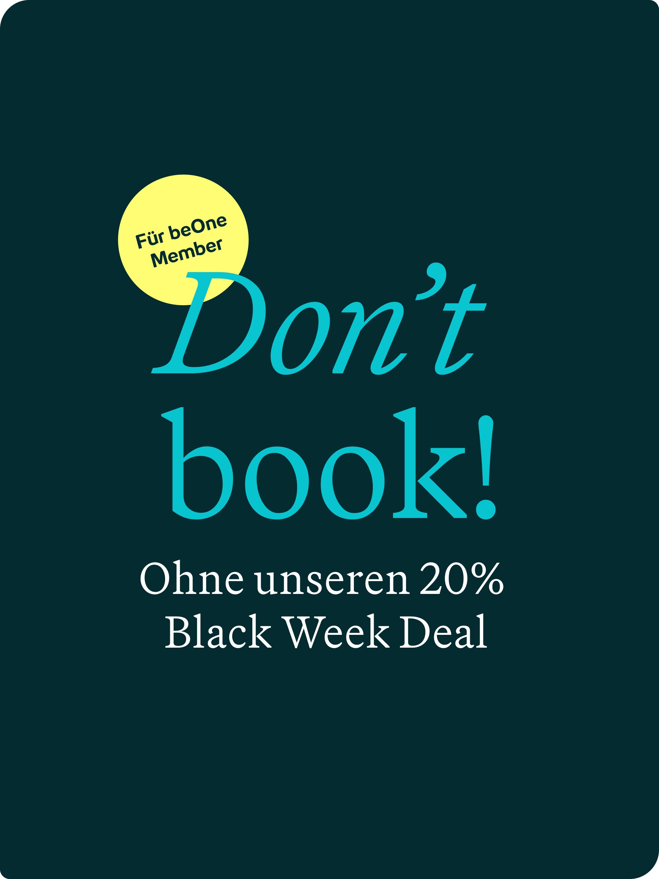 Motel One Black Week Deal 20% Don’t book hotels