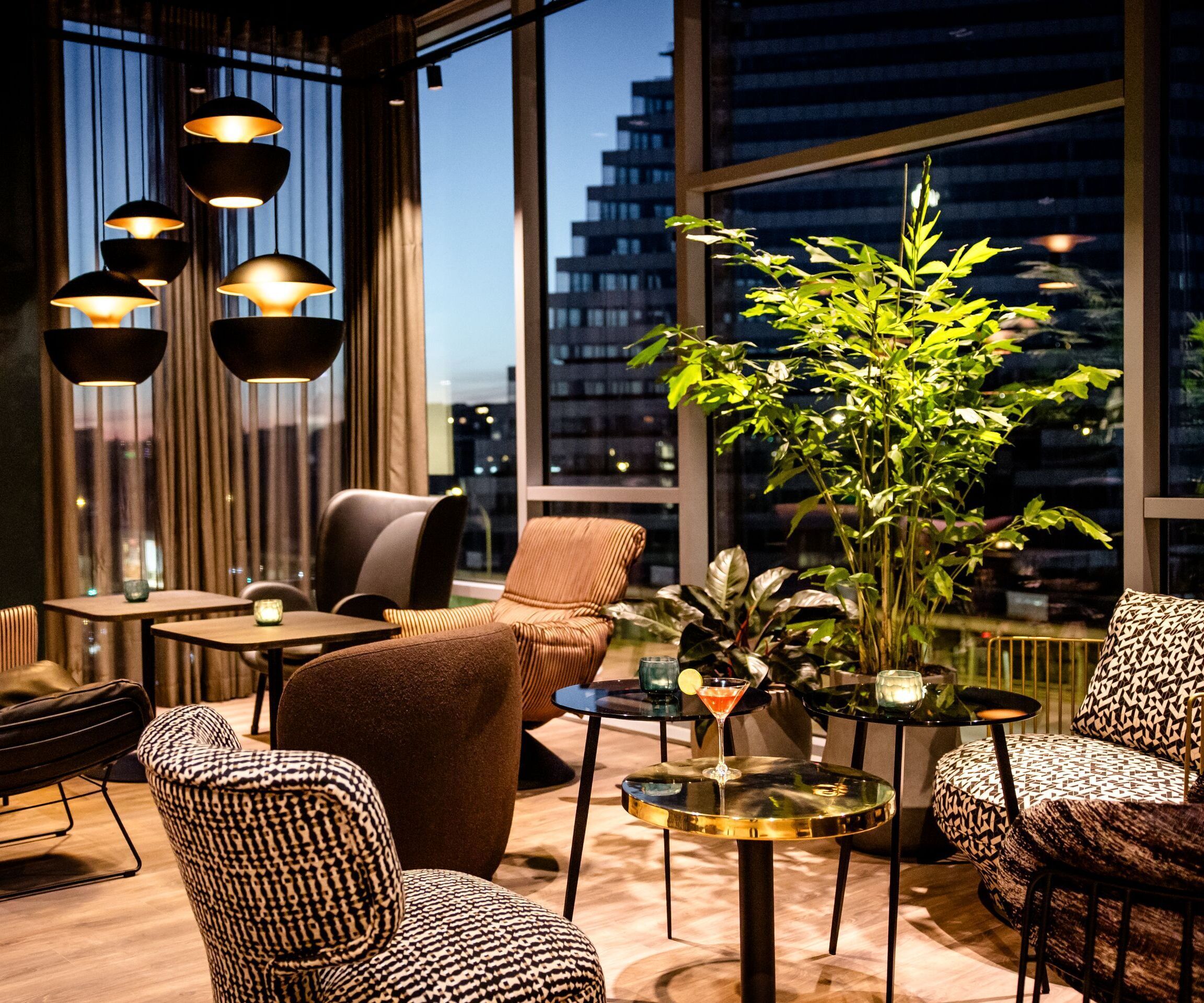 Hotel Paris Porte de Versailles Motel One Lounge Sonnenuntergang