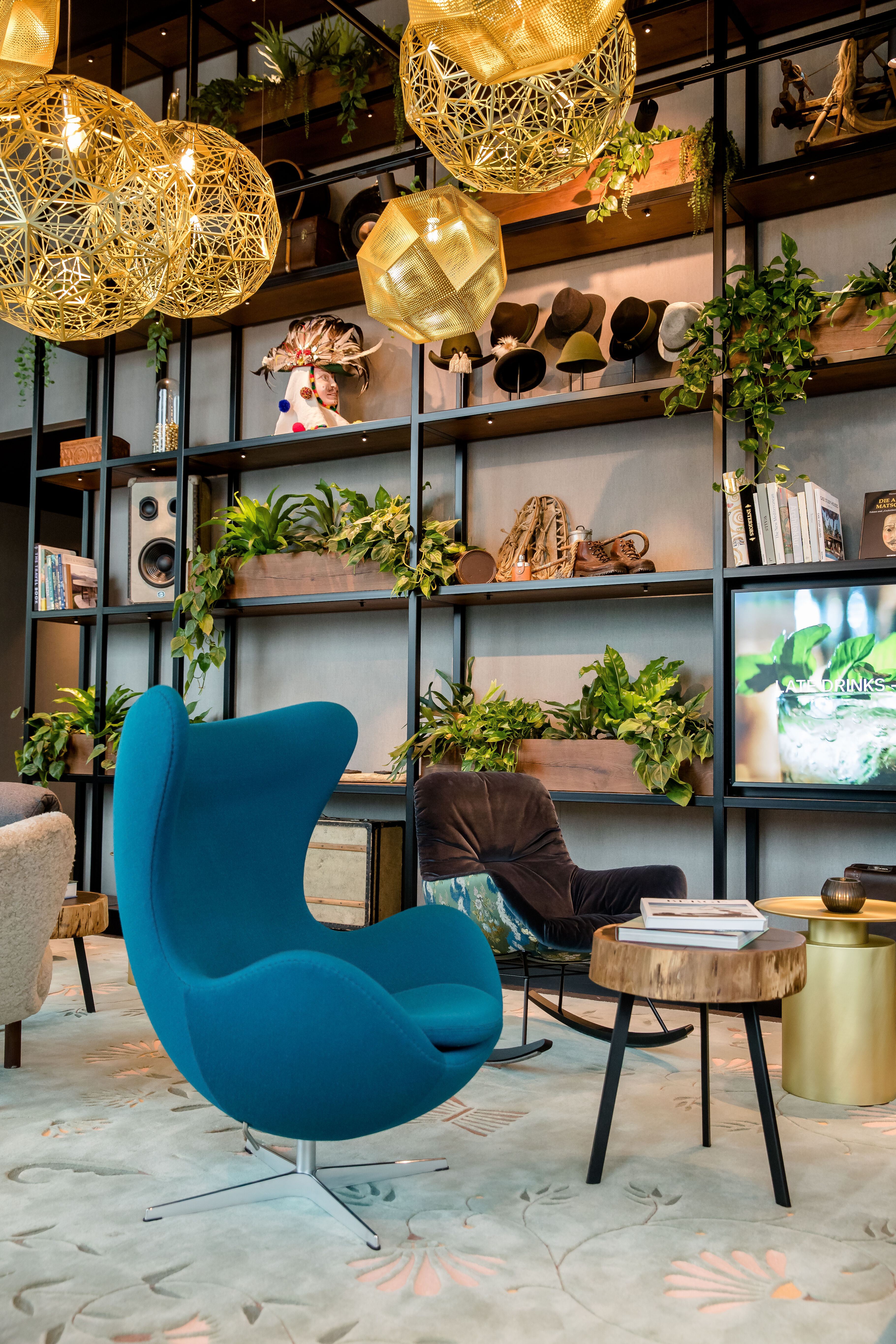 Motel One Innsbruck lobby with Egg Chair Motel One Innsbruck lobby with Egg Chair