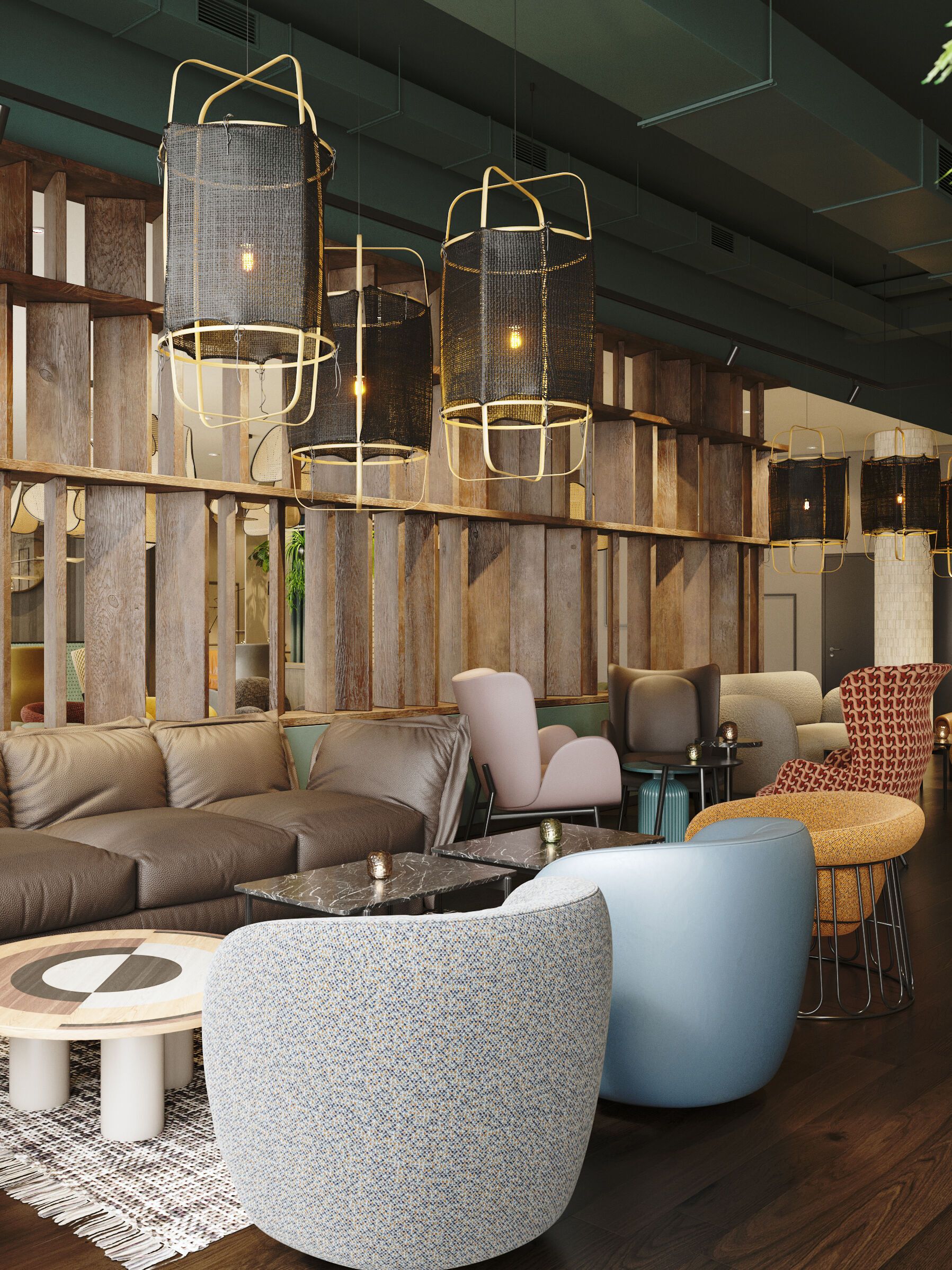 Hotel Paris Porte de Versailles Rendering Lounge
