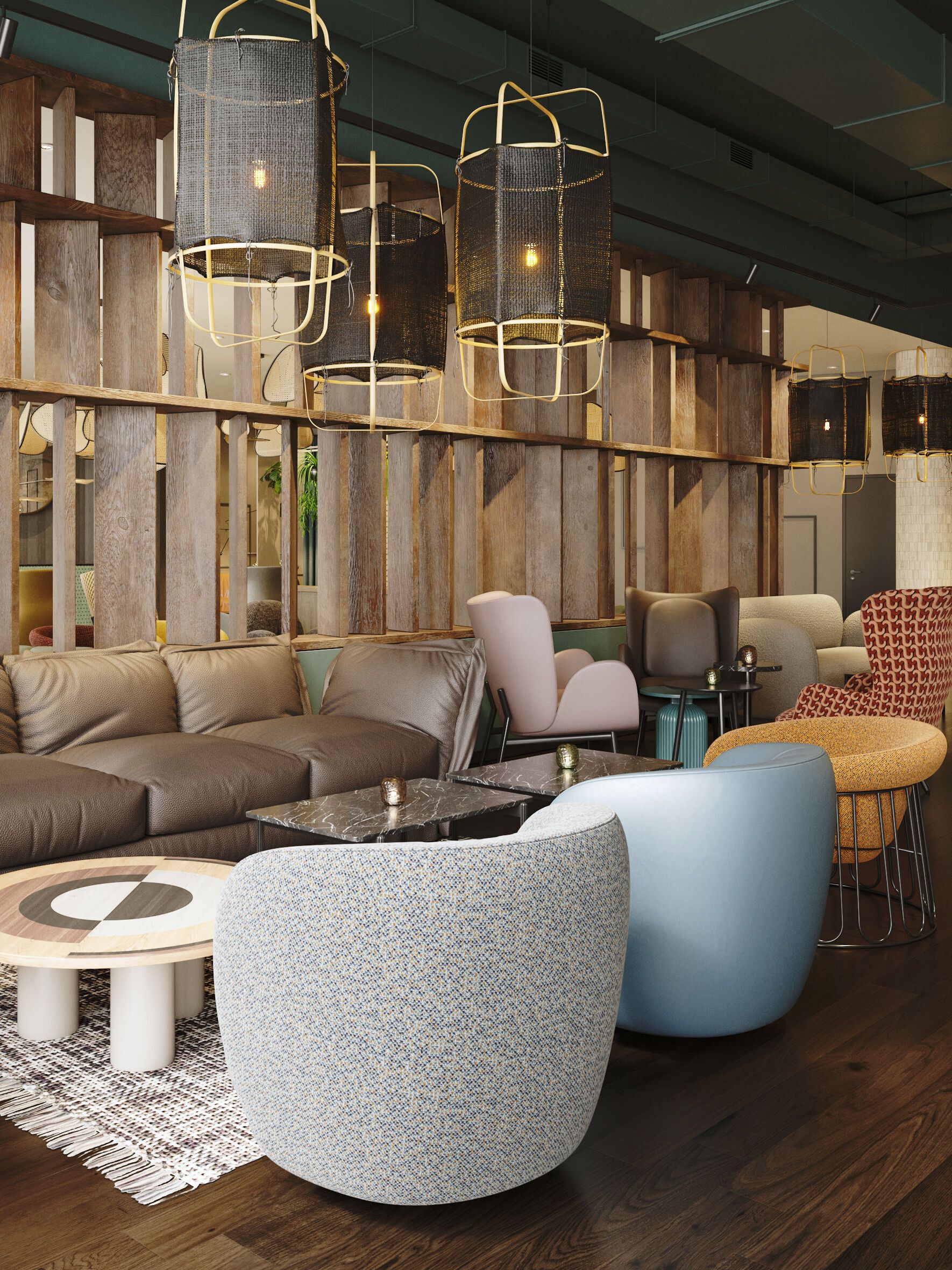 Hotel Paris Porte de Versailles Rendering Lounge