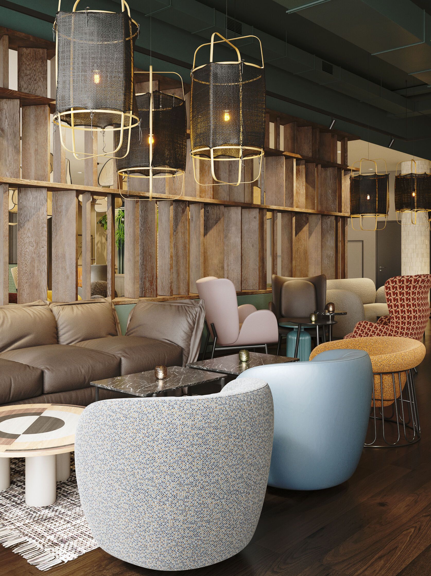 Hotel Paris Porte de Versailles Rendering Lounge