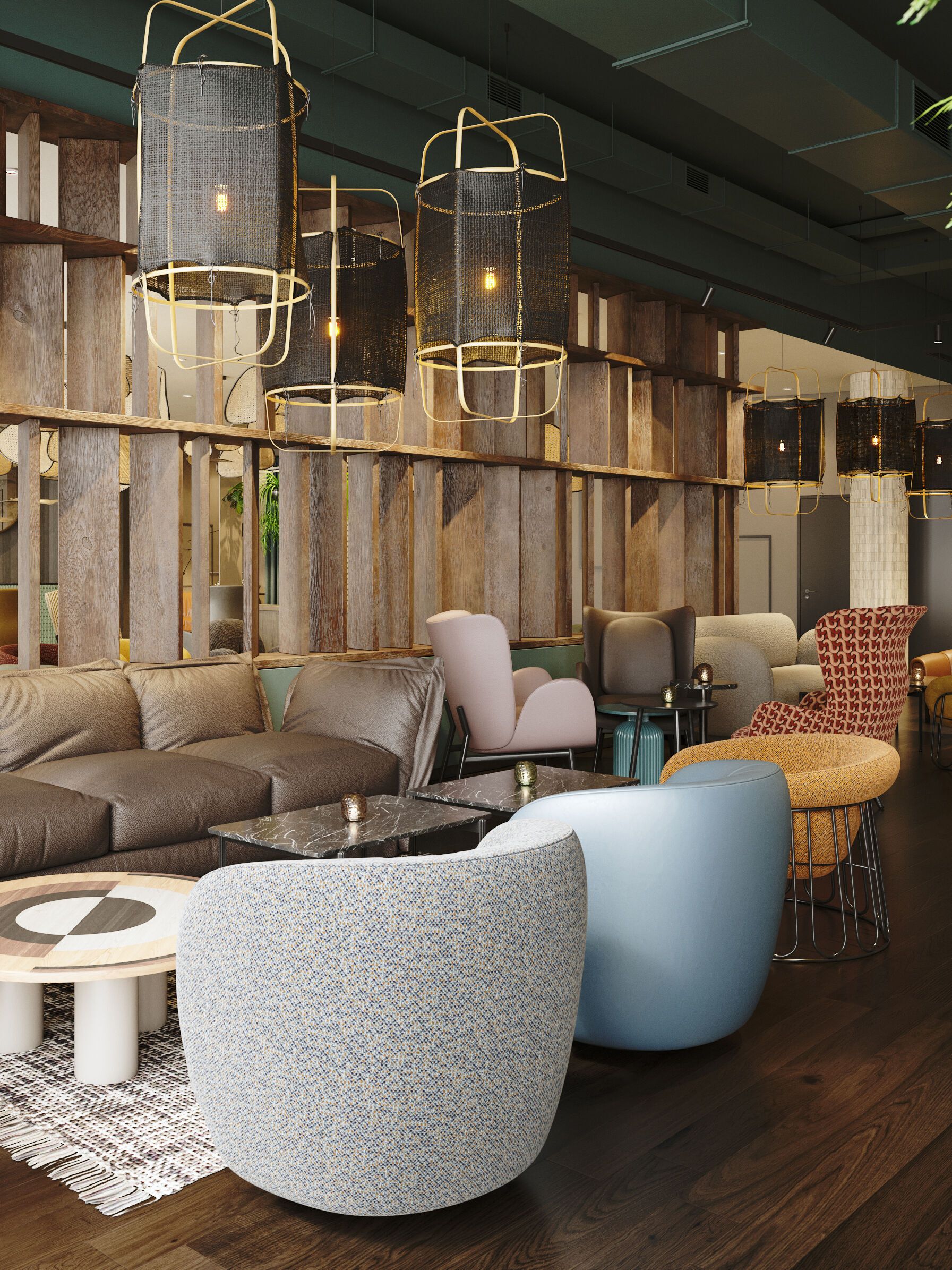 Hotel Paris Porte de Versailles Rendering Lounge