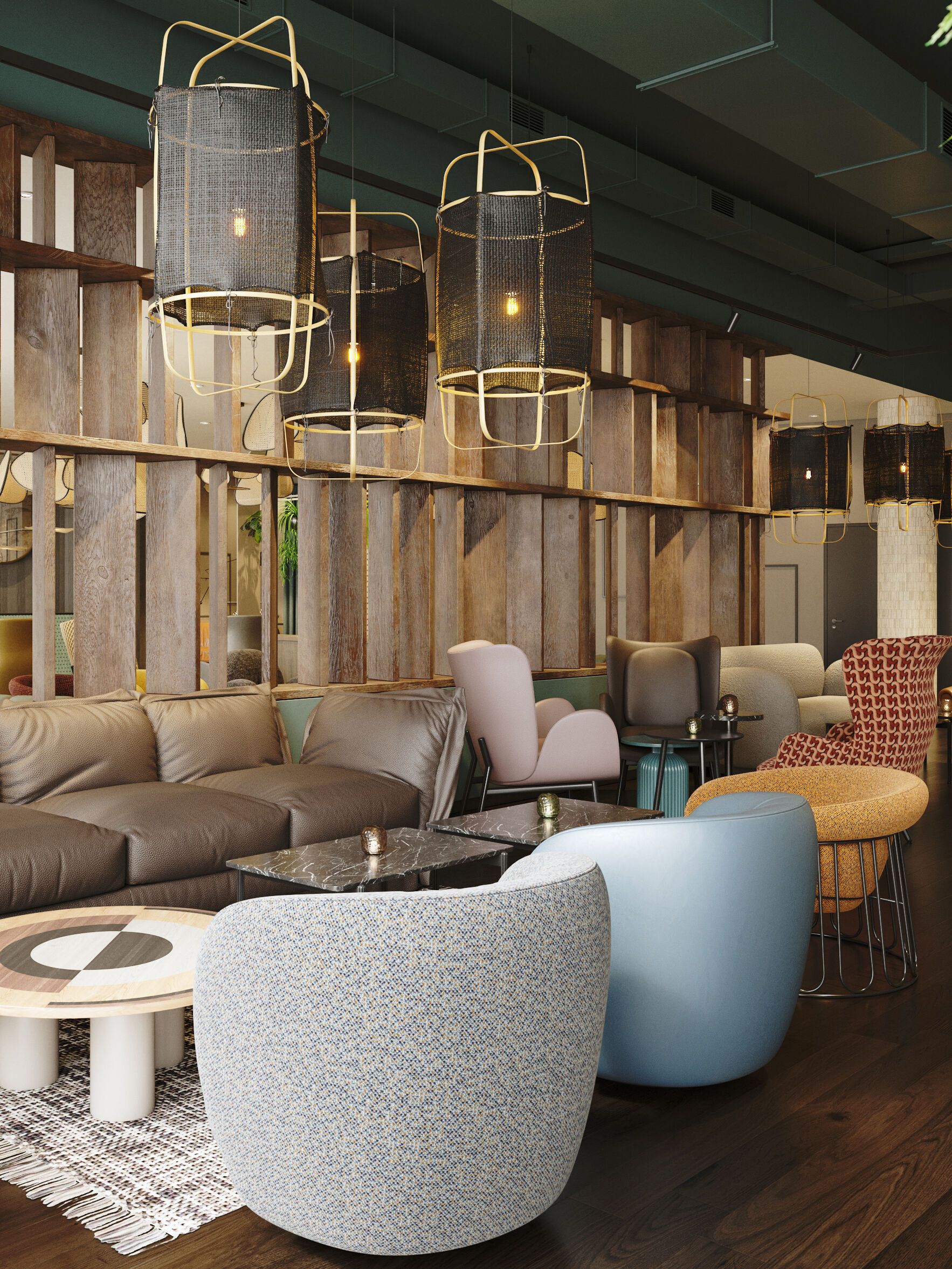 Hotel Paris Porte de Versailles Rendering Lounge