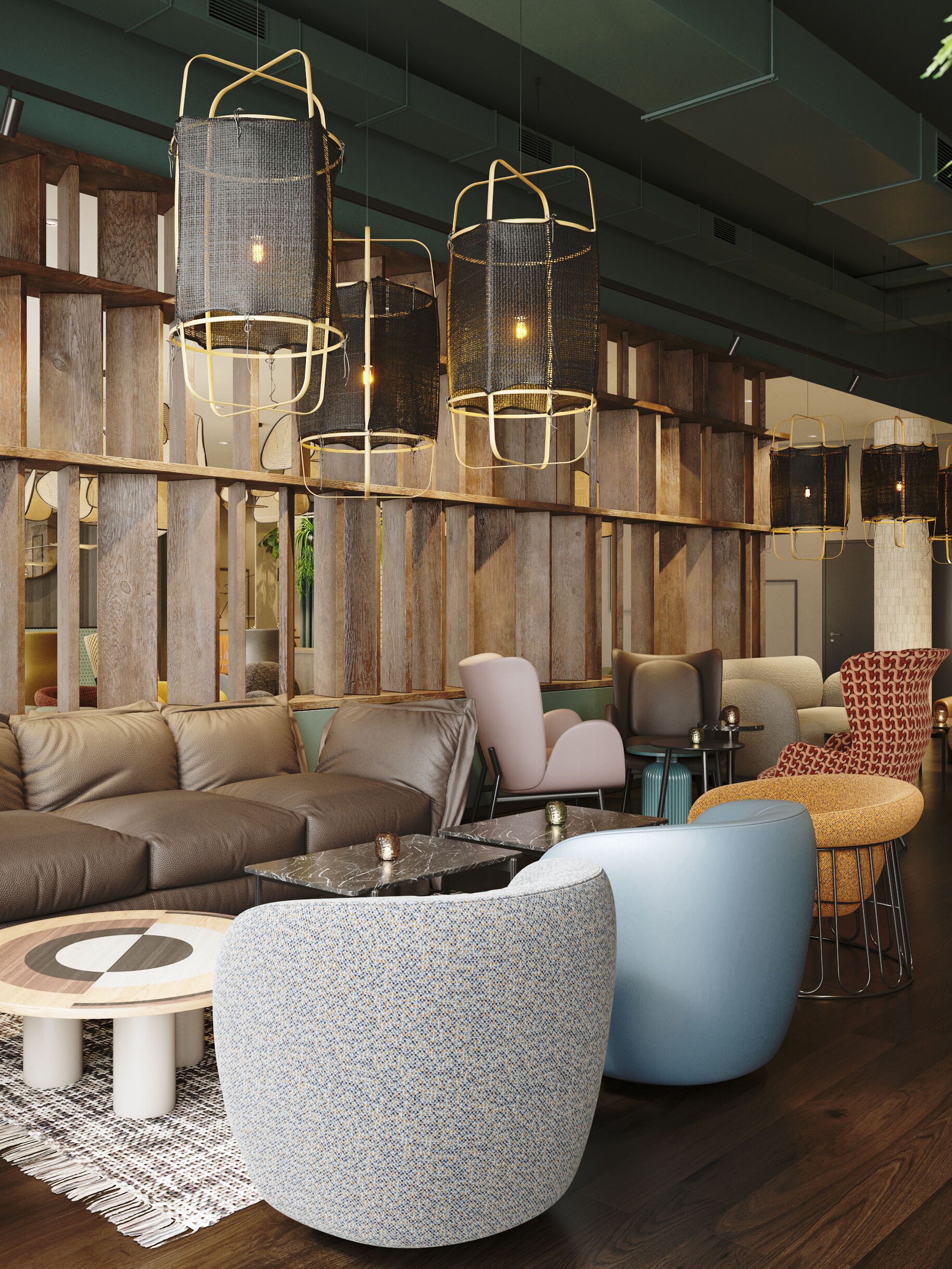 Hotel Paris Porte de Versailles Rendering Lounge