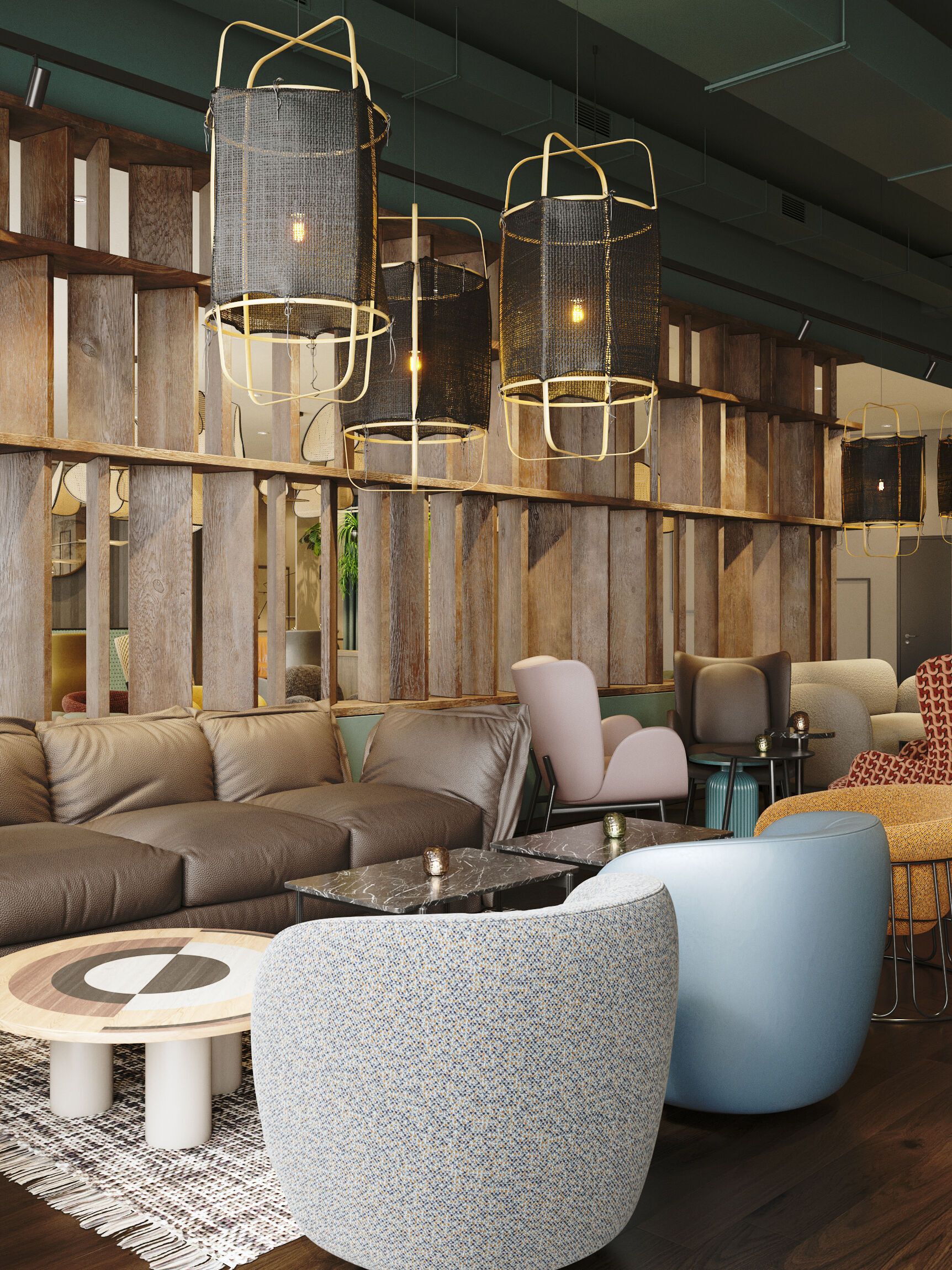 Hotel Paris Porte de Versailles Rendering Lounge