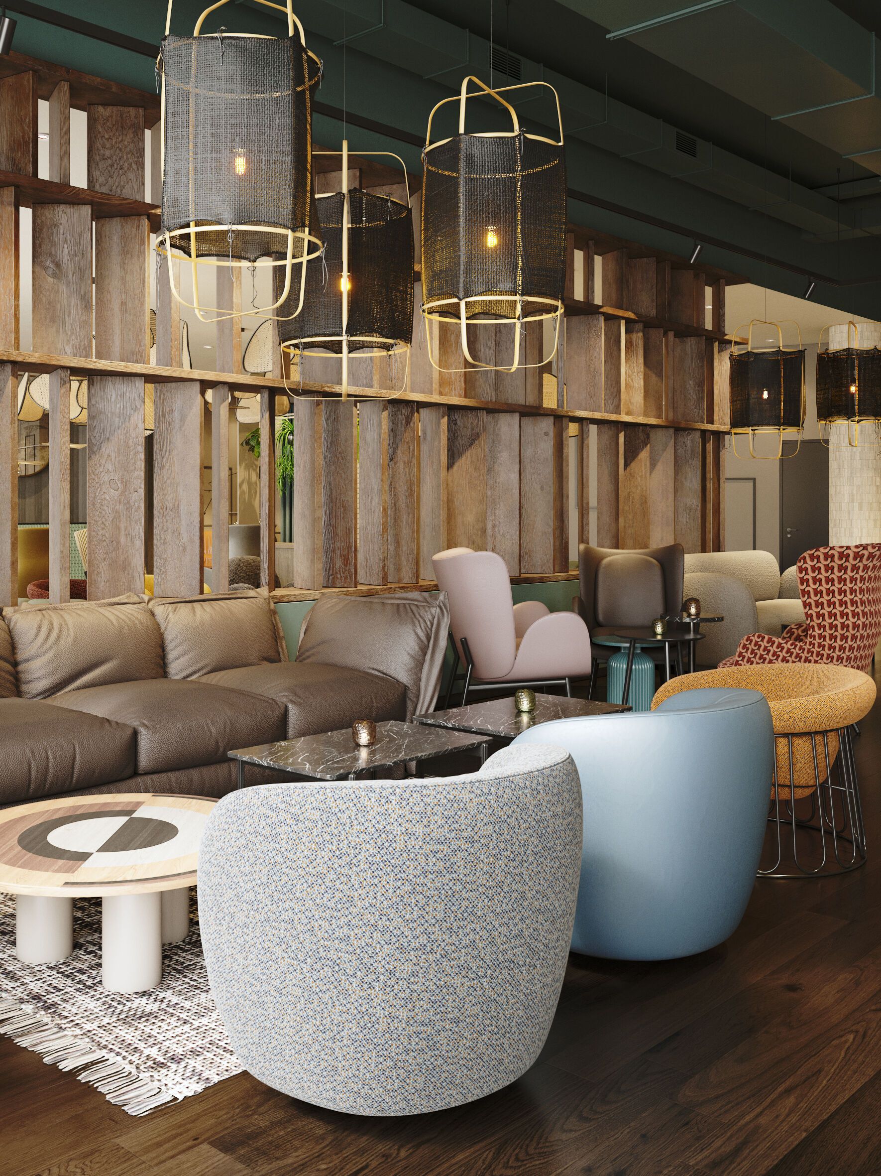 Hotel Paris Porte de Versailles Rendering Lounge