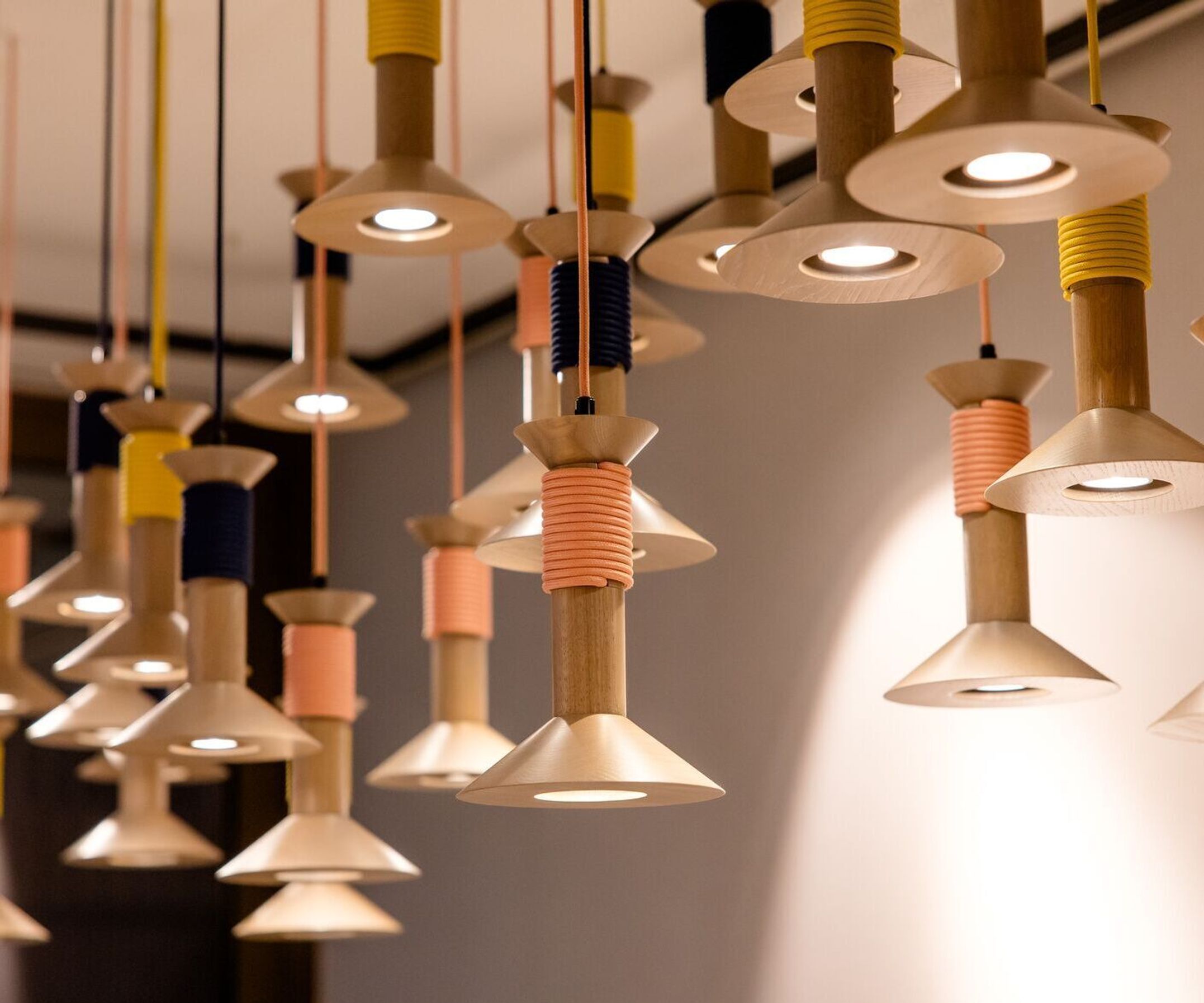 designhotel Antwerp Motel One indoor area ceiling lamps