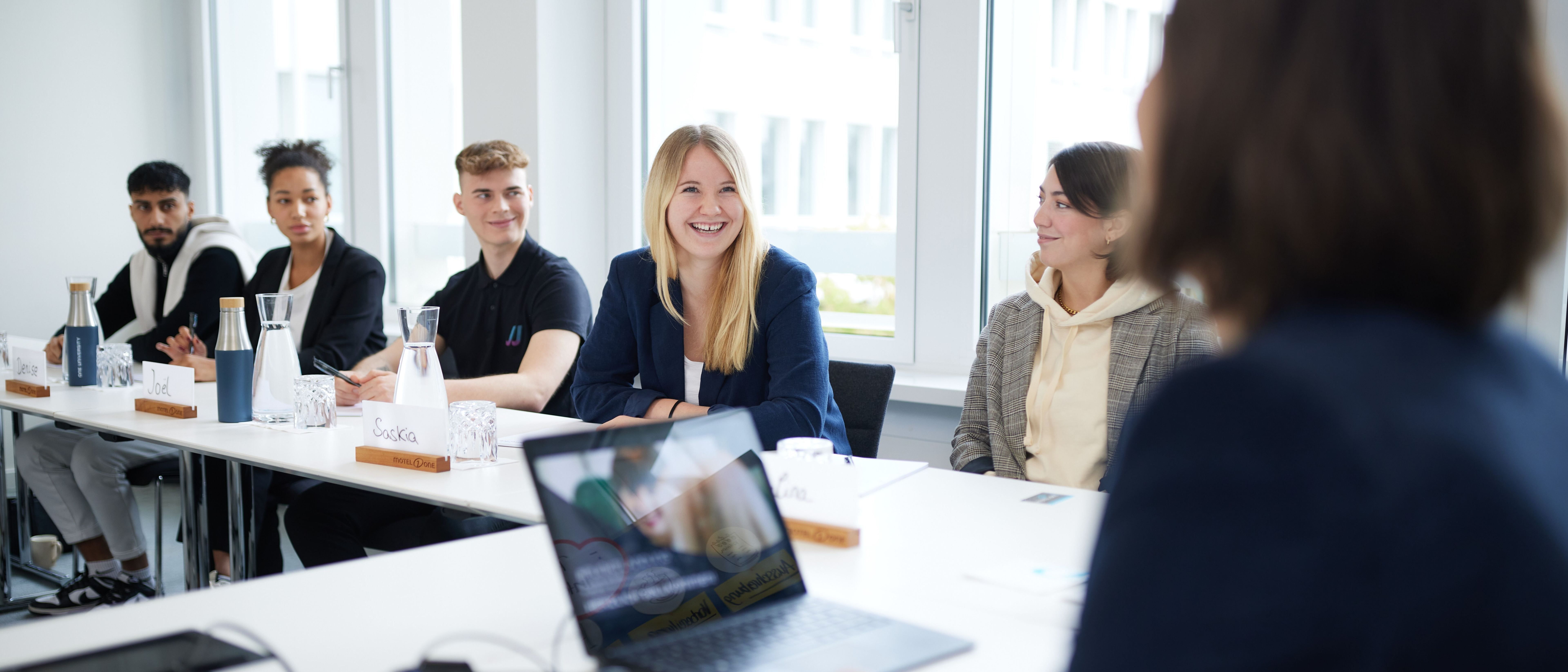 Motel One employees taking part on a training at One University