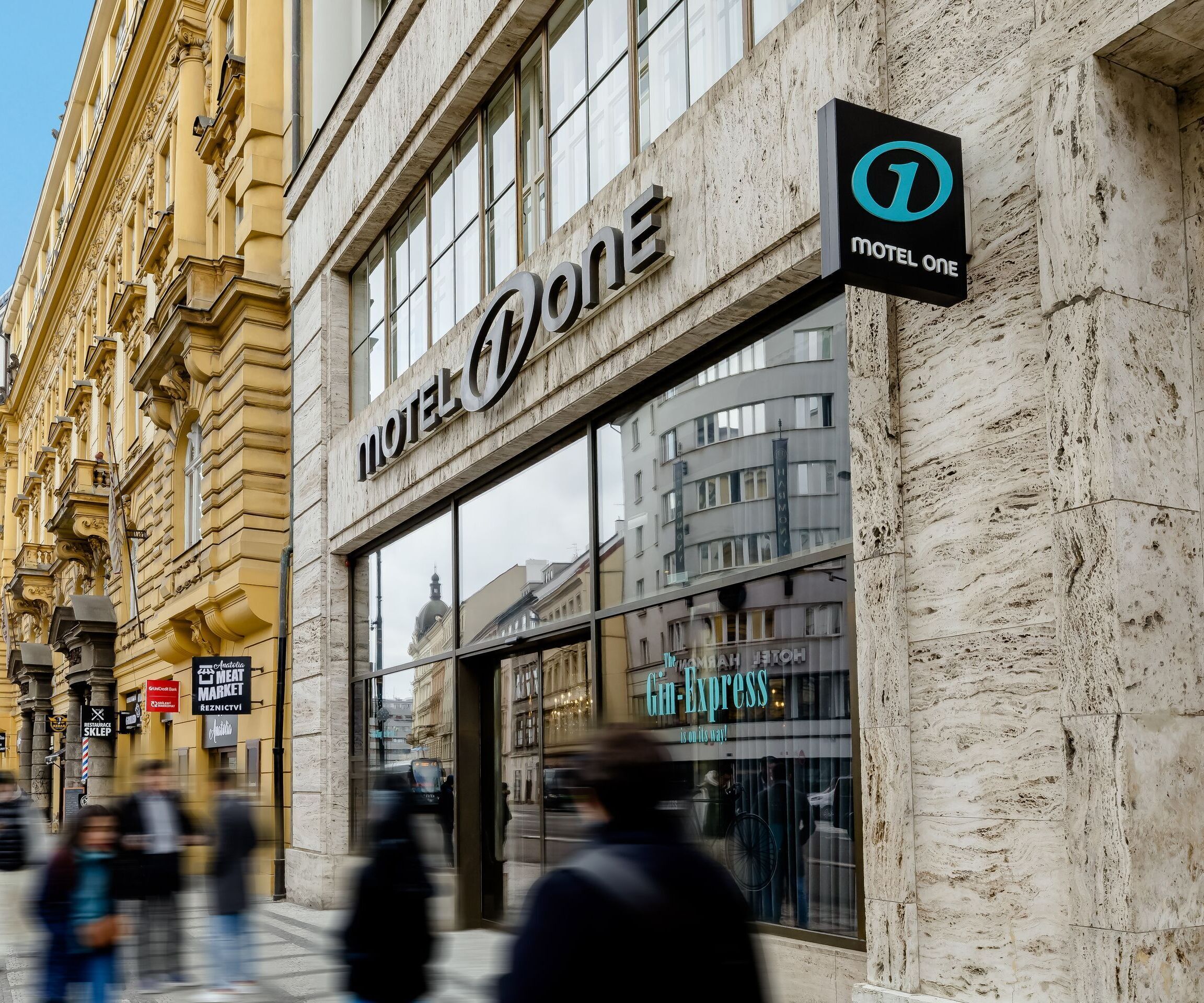 Design hotel Prague Florentinum Motel One facade 