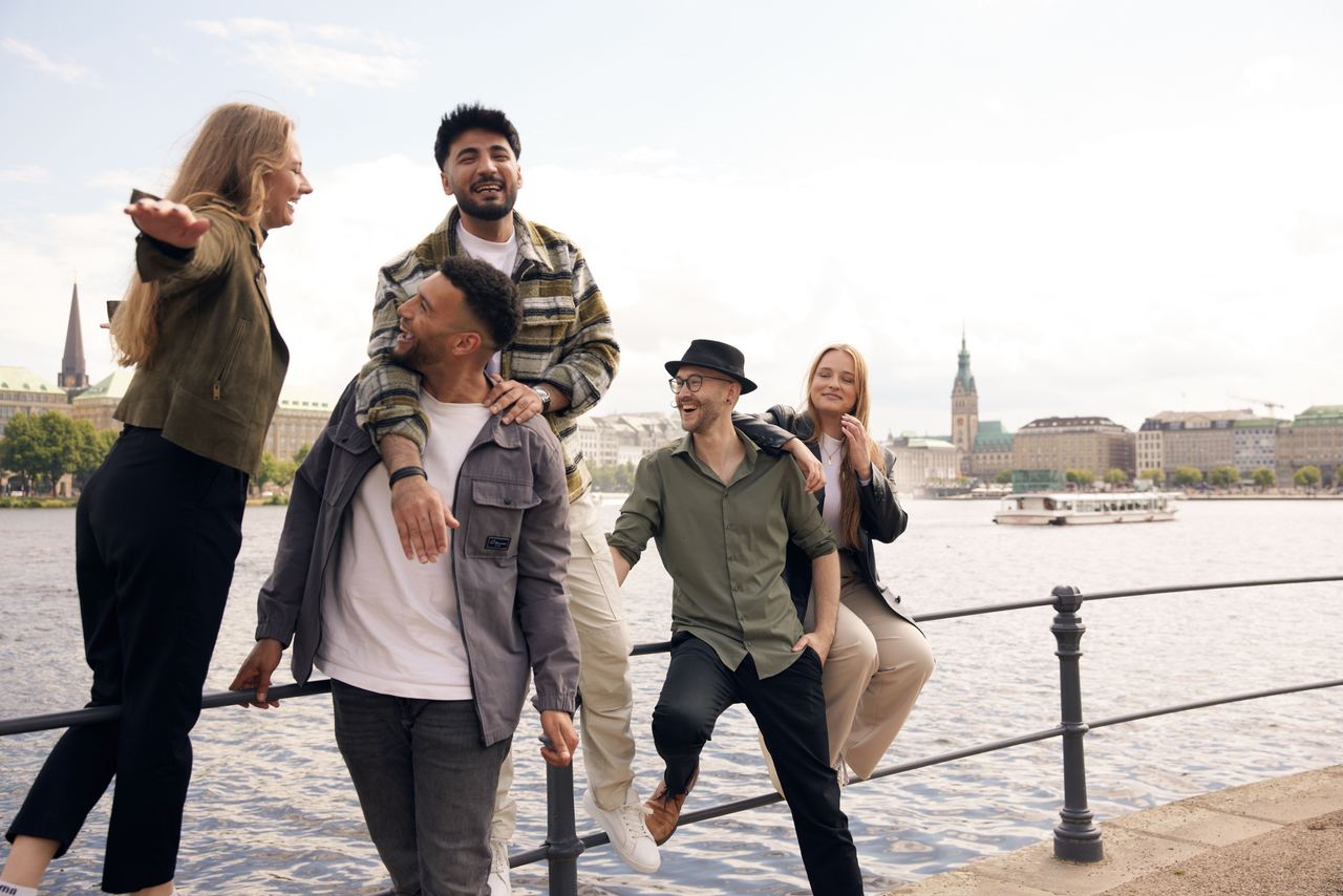 Eike with colleagues in Hamburg