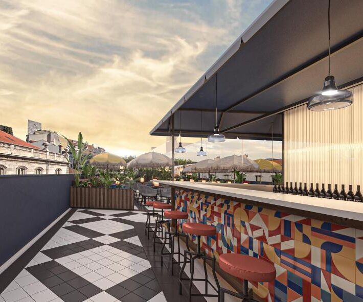 The Cloud One Lisbon rooftop terrace