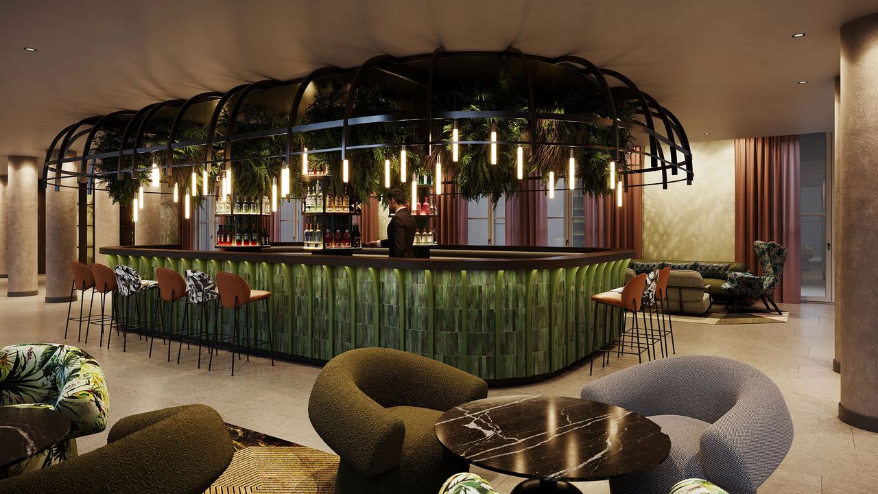 Hotel Frankfurt Hauptbahnhof Motel One Rendering Bar Hotel Frankfurt Hauptbahnhof Motel One Rendering Bar