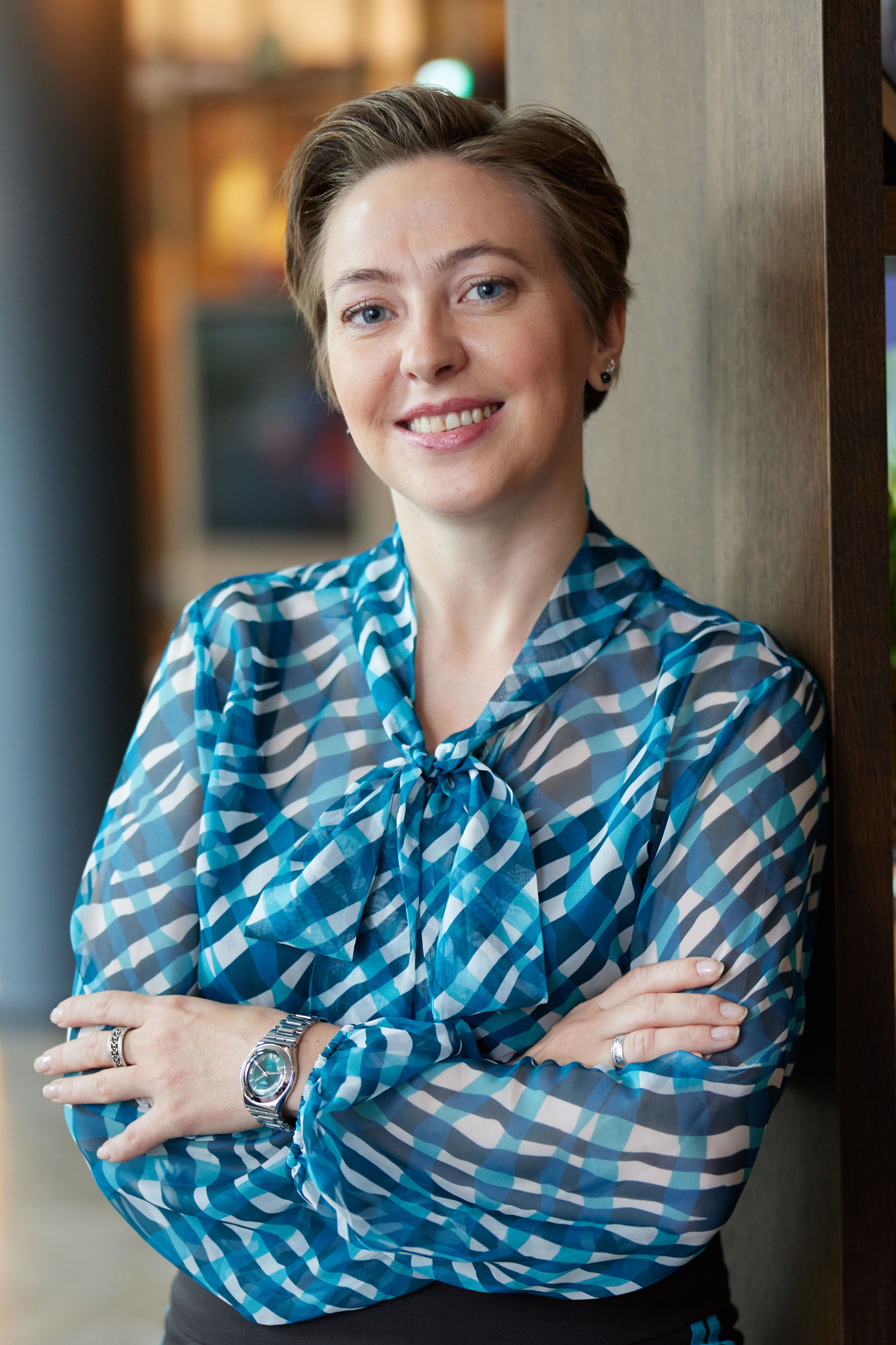 Motel One employee in portrait wearing dresscode Motel One employee in portrait wearing dresscode